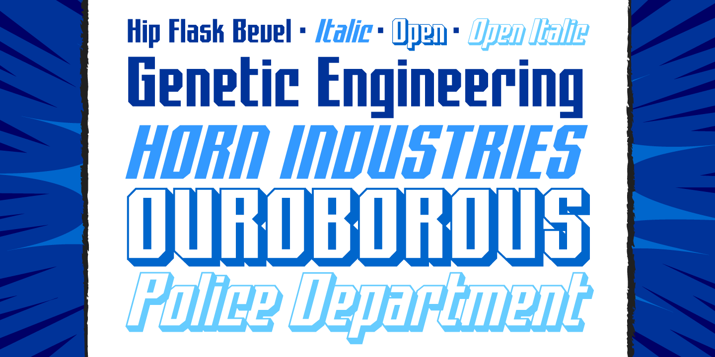 Hip Flask Font Poster #1
