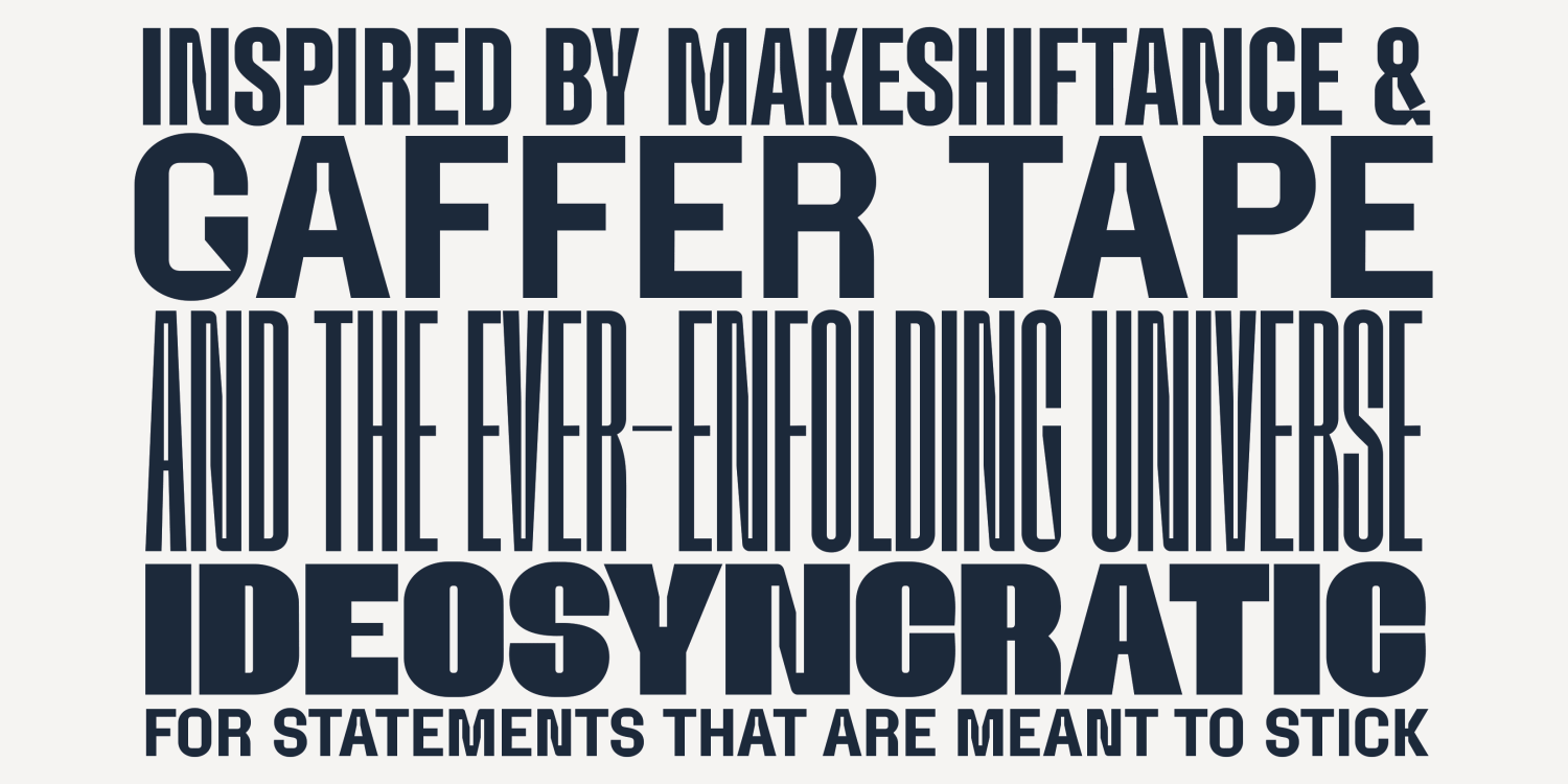 Gaffeur Pro Rounded Font Poster #1