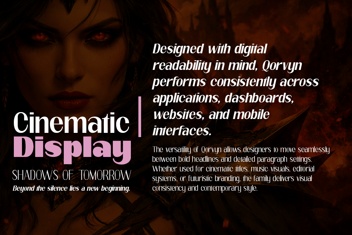 Qorvyn Normal Font Poster #2