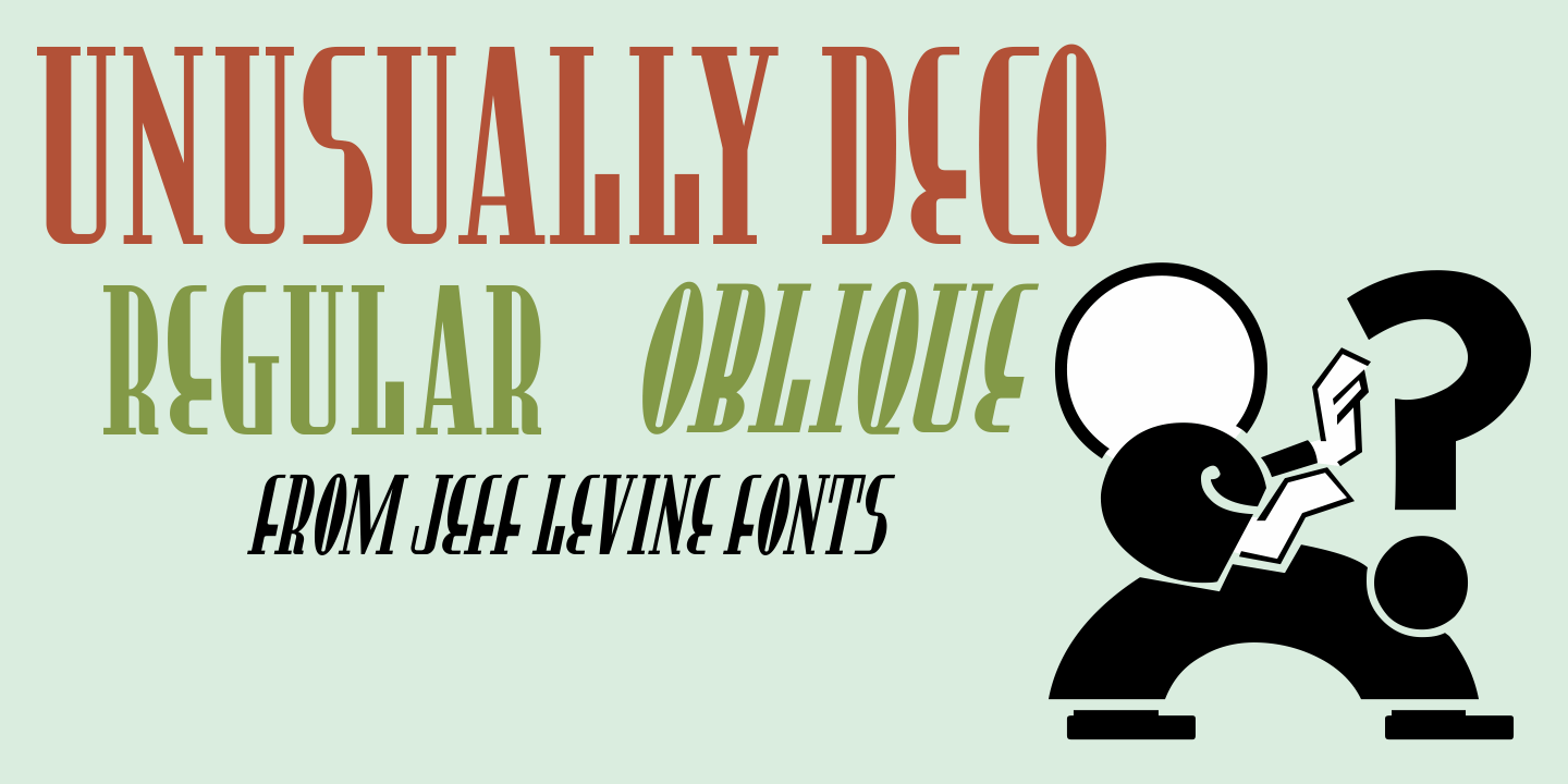 Unusually Deco Font Family Poster