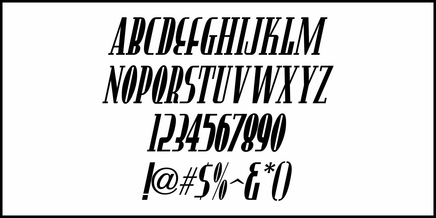 Unusually Deco Font Poster #5