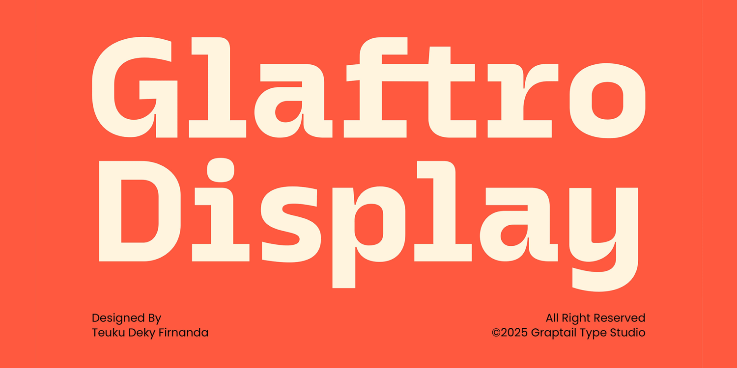 Glaftro Display Font Family
