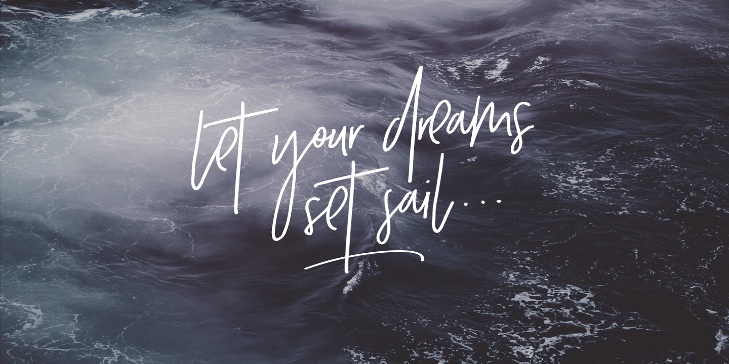 Crystal Sky Font Poster #1