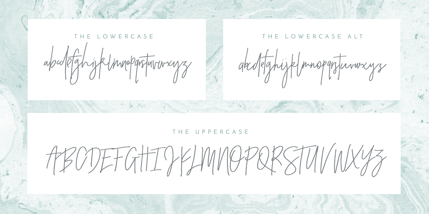 Crystal Sky Font Poster #1
