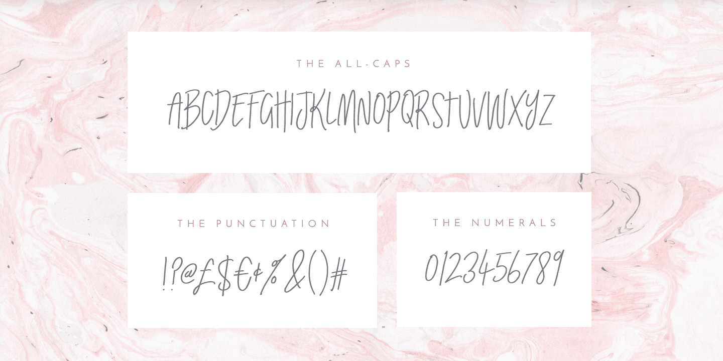Crystal Sky Font Poster #1