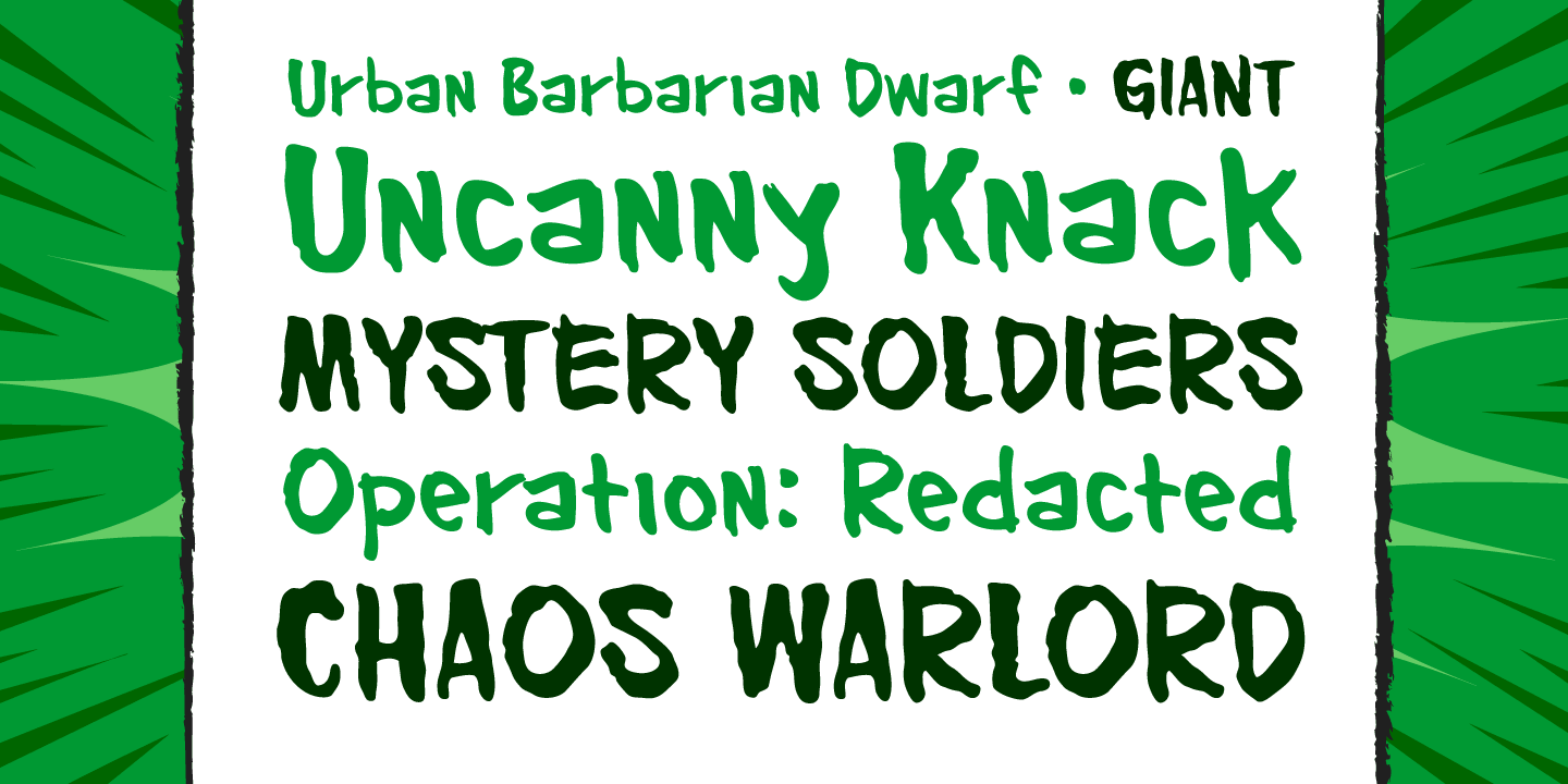 Urban Barbarian Font Poster #1