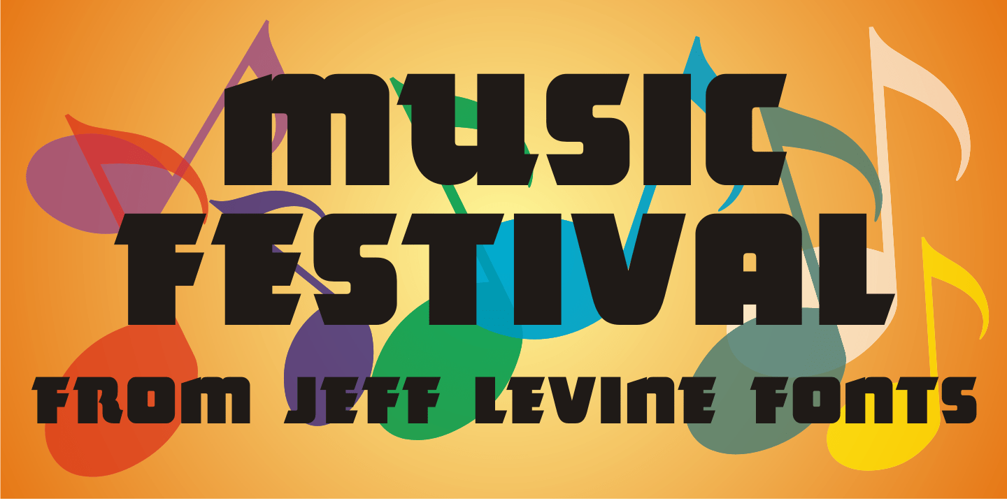 Music Festival Font Family Poster