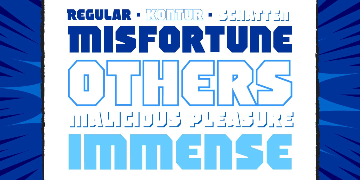 Schadenfreude Font Poster #1