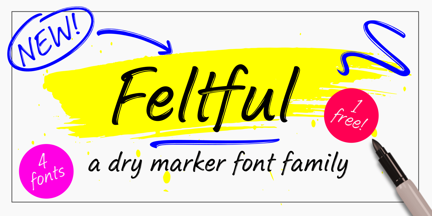 Feltful Font Poster #1