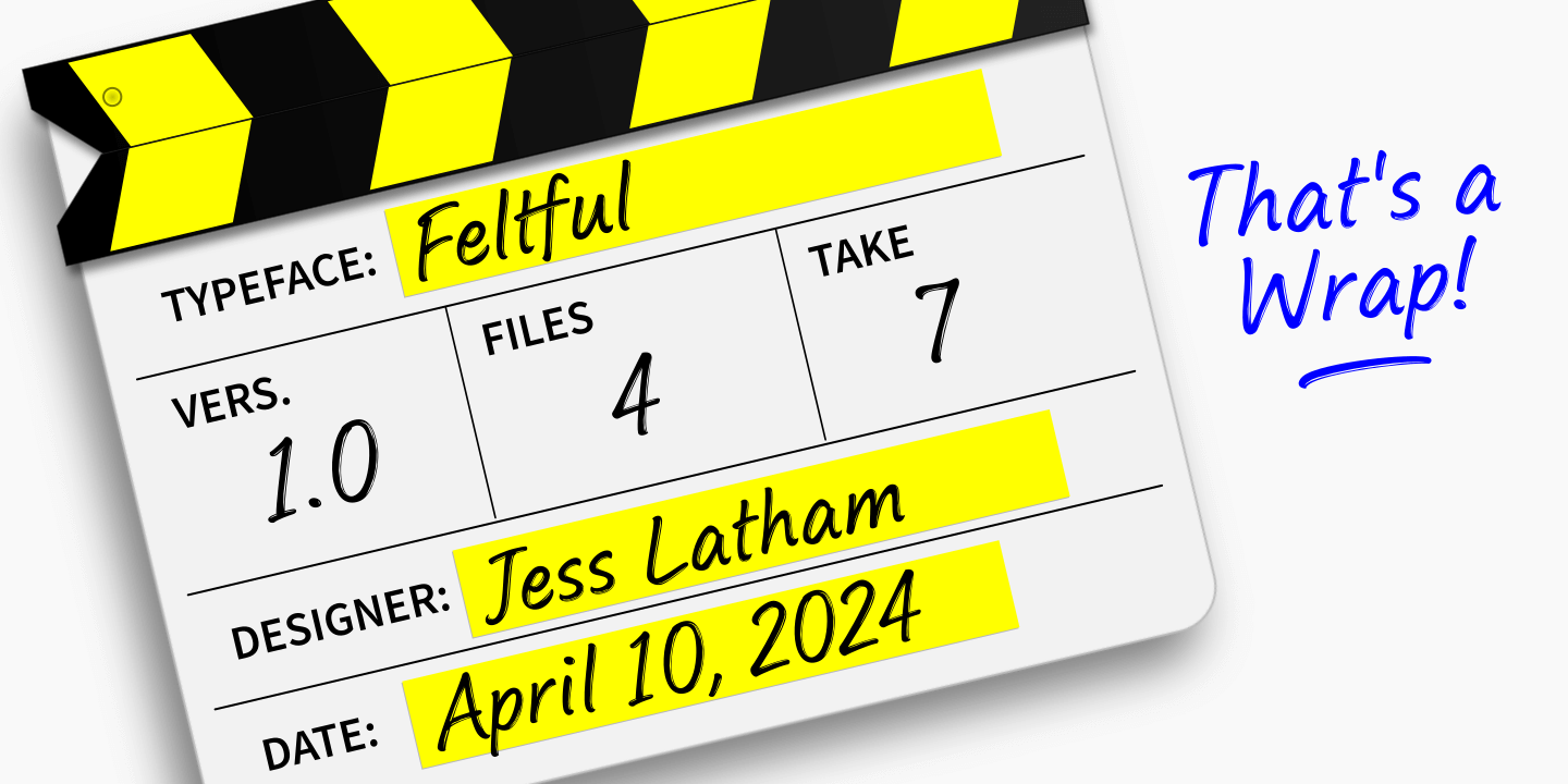 Feltful Font Poster #1