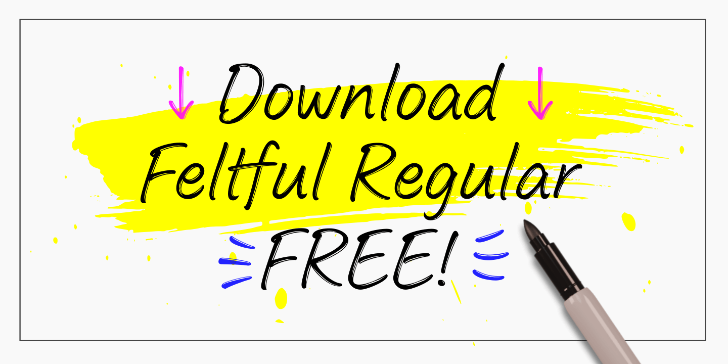 Feltful Font Poster #1