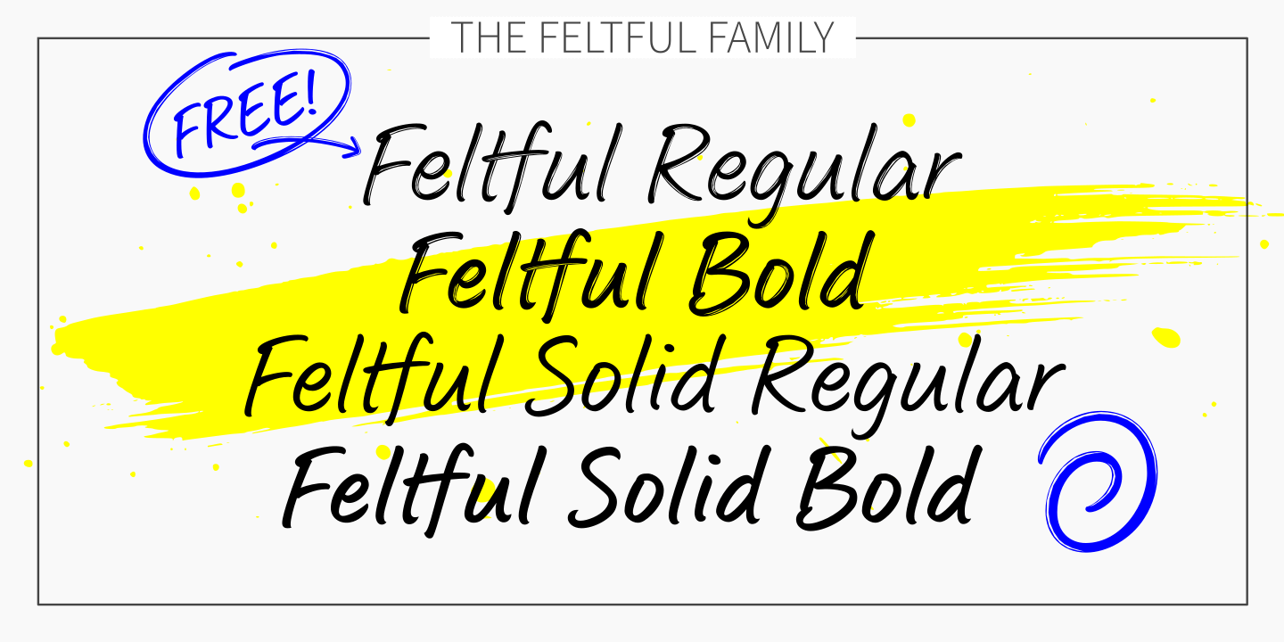 Feltful Font Poster #1