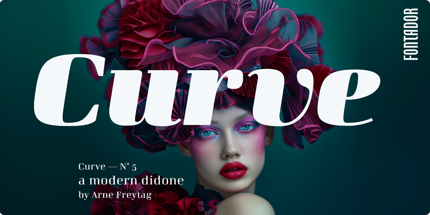 Curve Font Poster