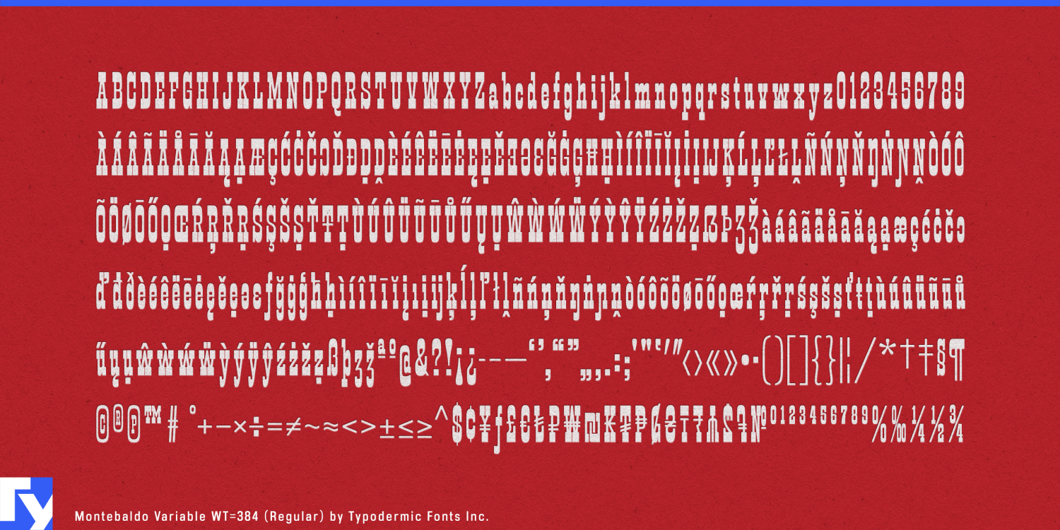 Montebaldo Variable Font Poster #1