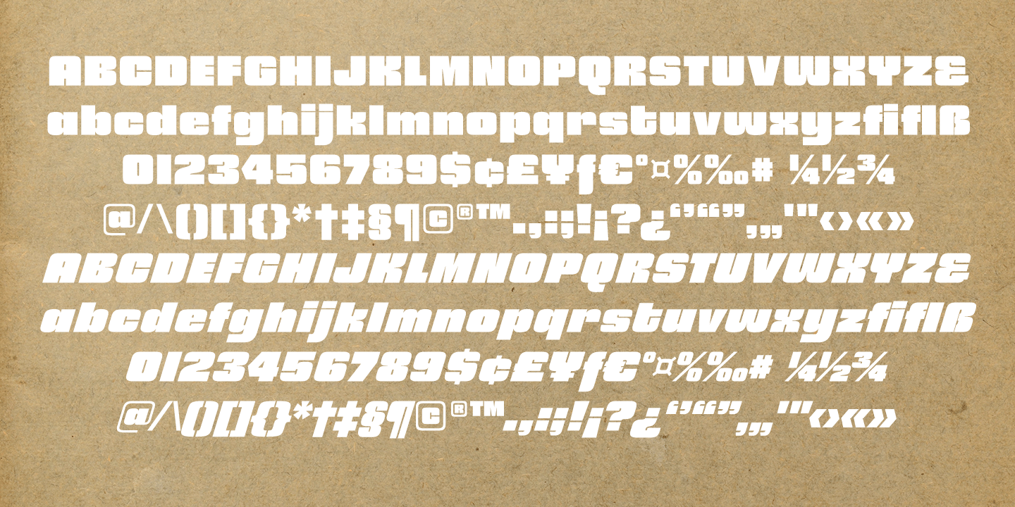 Churchward 69 Ultra Black Italic Font Poster #1