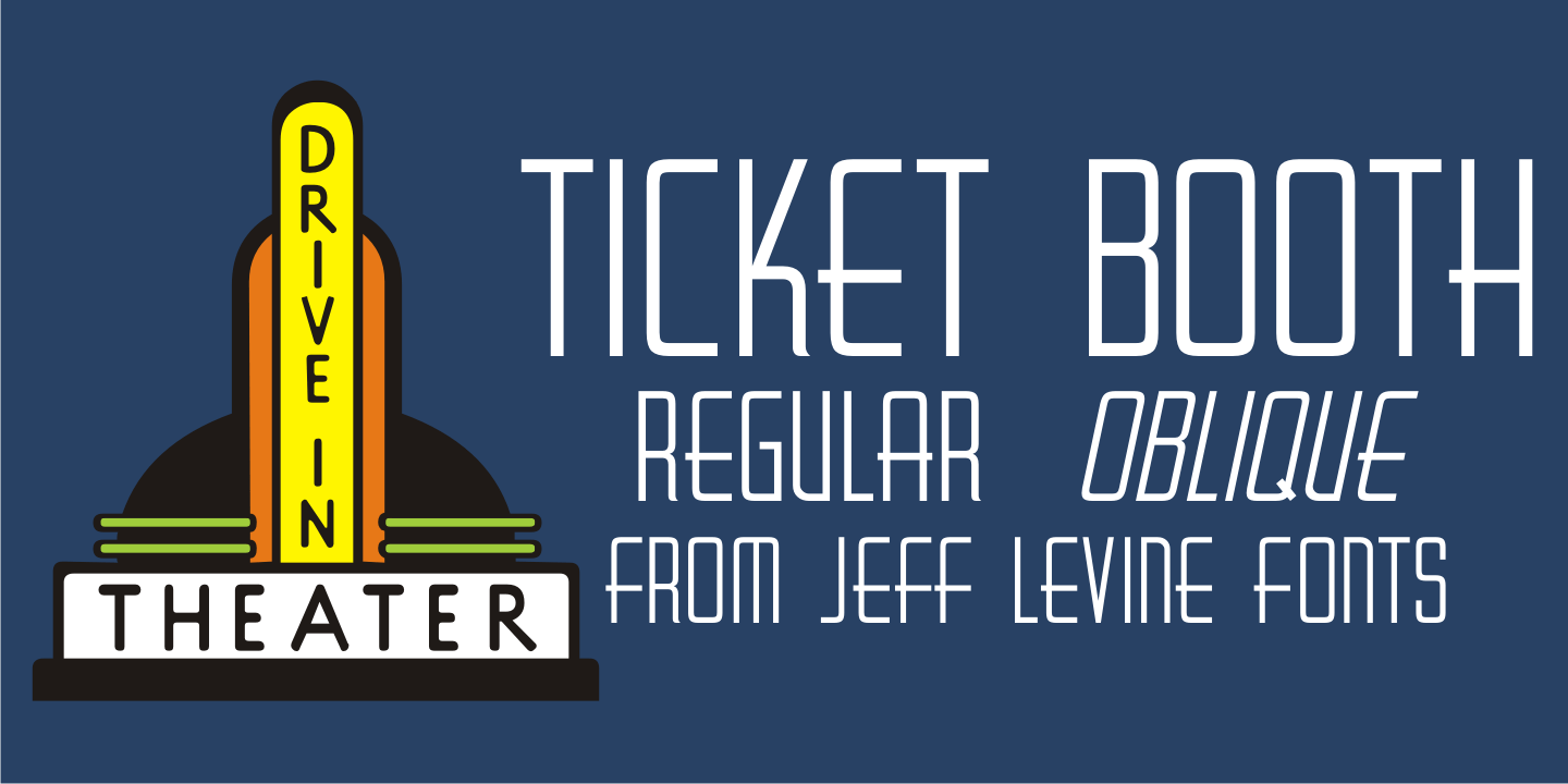 Ticket Booth Font Family Poster
