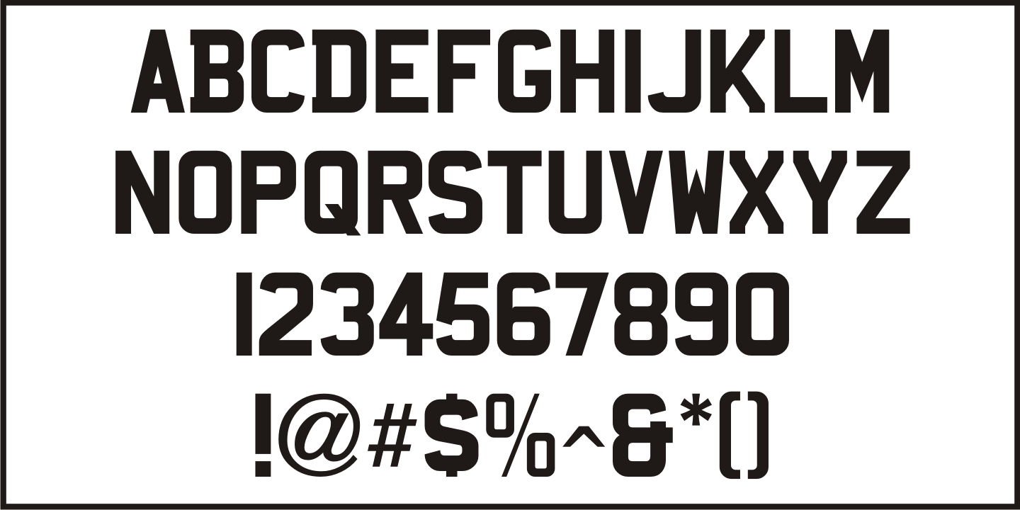 British Vehicle Font Poster #1
