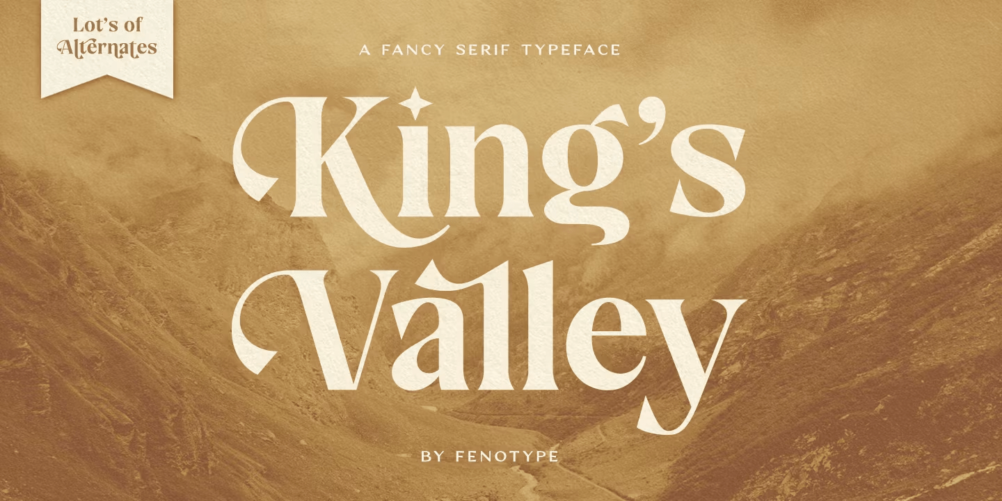 Kings Valley Font Family Poster
