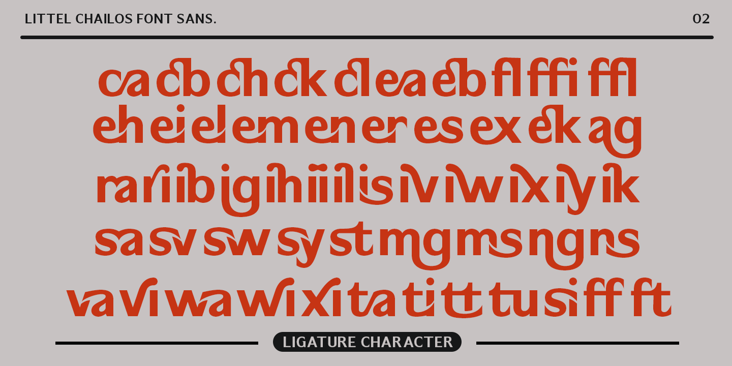 Little Chailos Font Poster #1