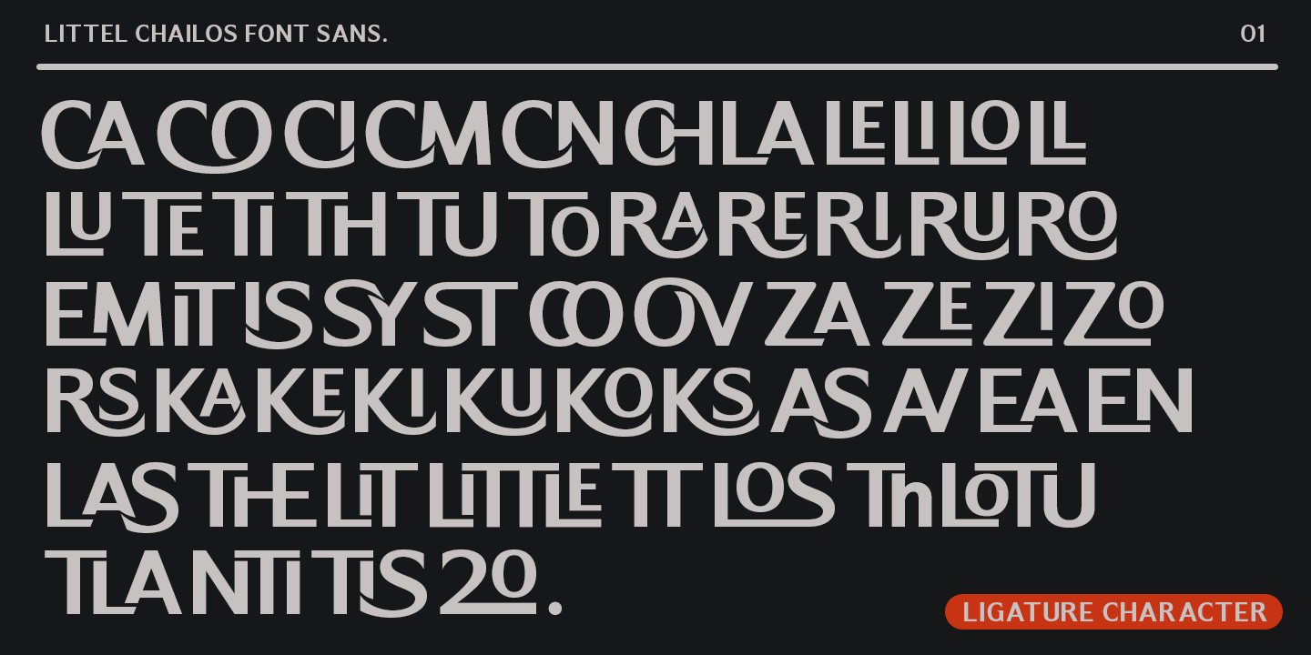 Little Chailos Font Poster #1