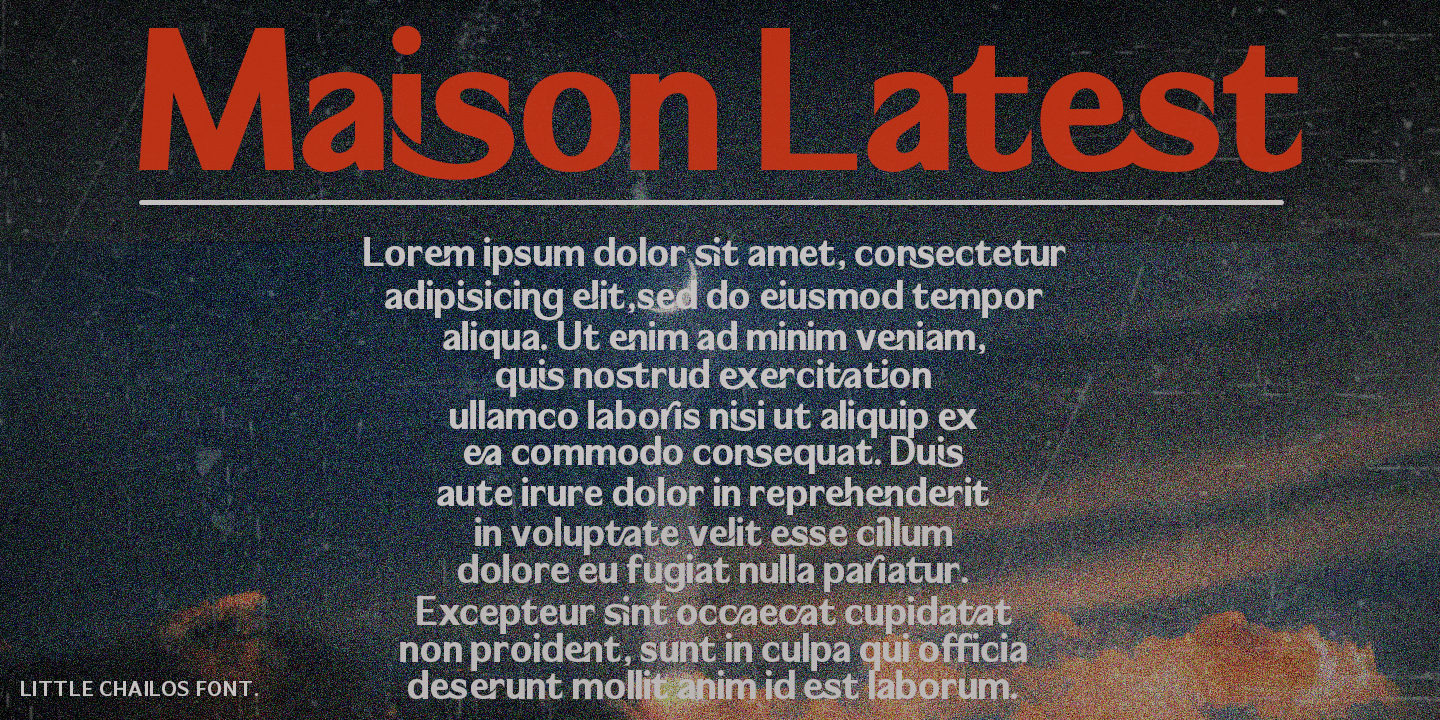 Little Chailos Font Poster #1