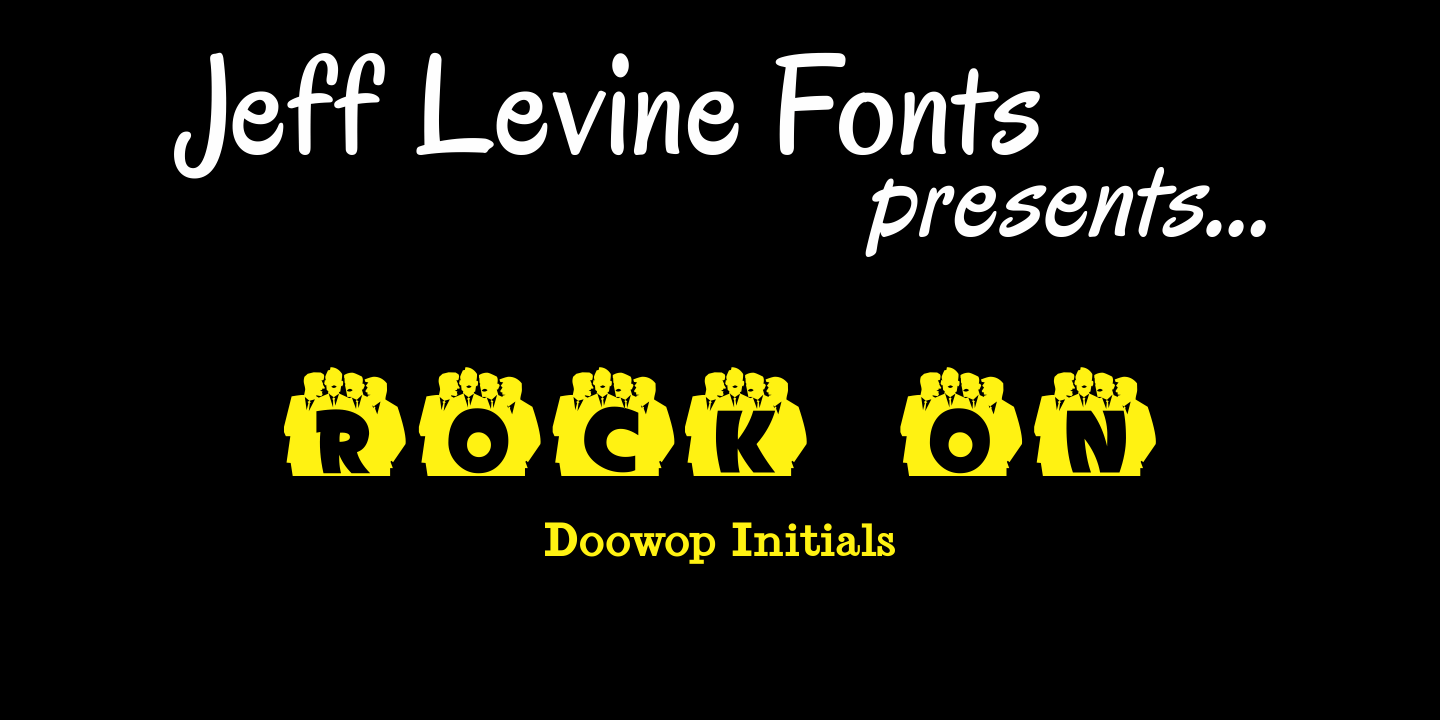 Doowop Initials Font Family Poster