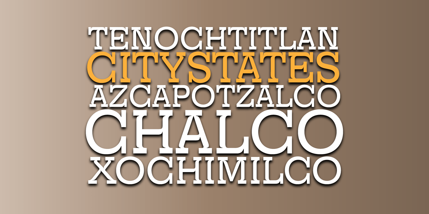 Churchward Montezuma Medium Font Poster #1