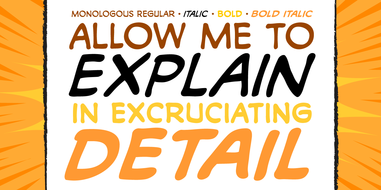 Monologous Font Poster #1