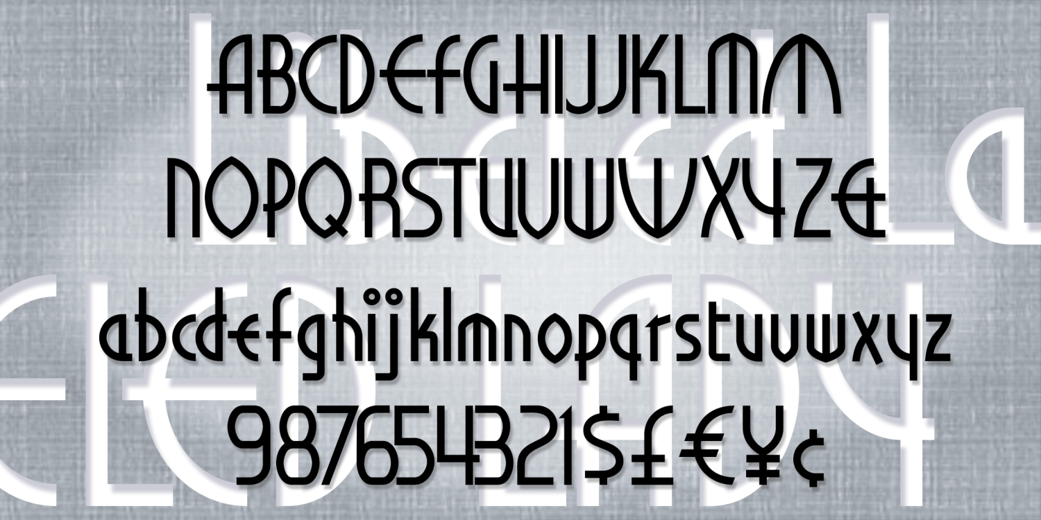 Libeled Lady Font Family Poster