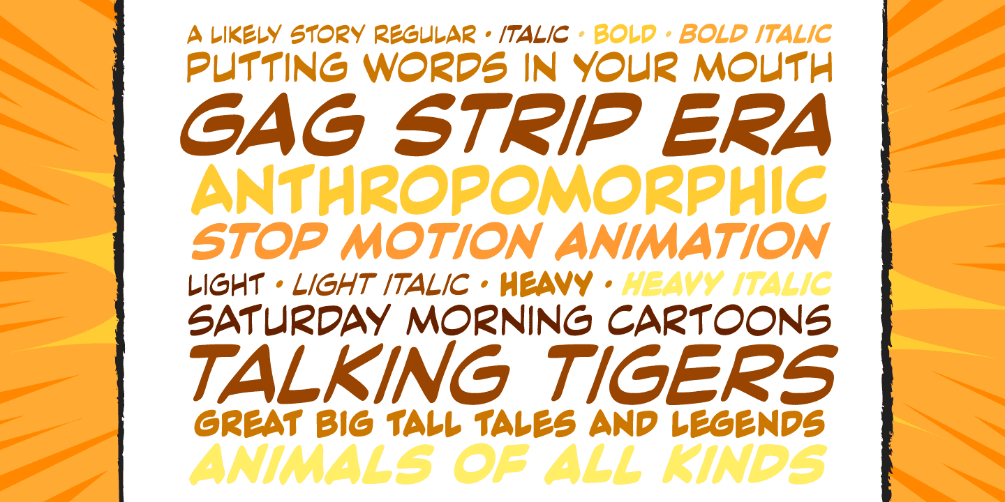 A Likely Story Font Poster #1