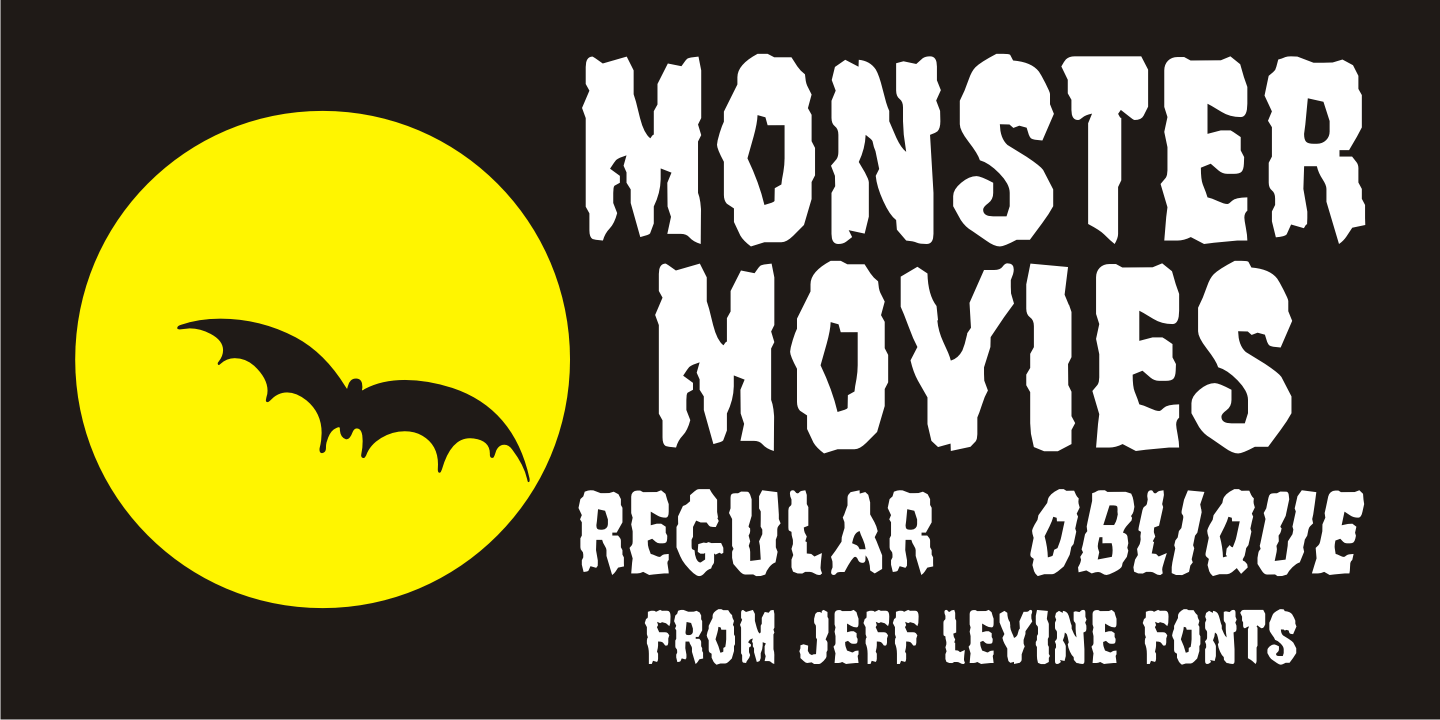 Monster Movies Font Poster #1
