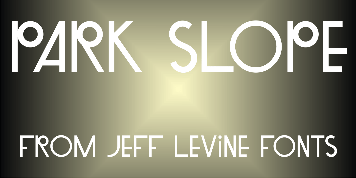 Park Slope Font Poster #1