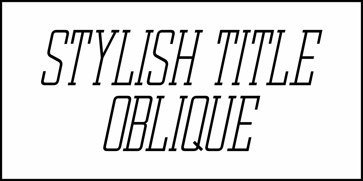 Stylish Title Font Poster #4