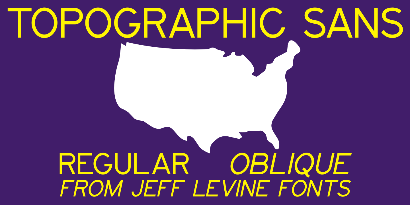 Topographic Sans Font Family Poster