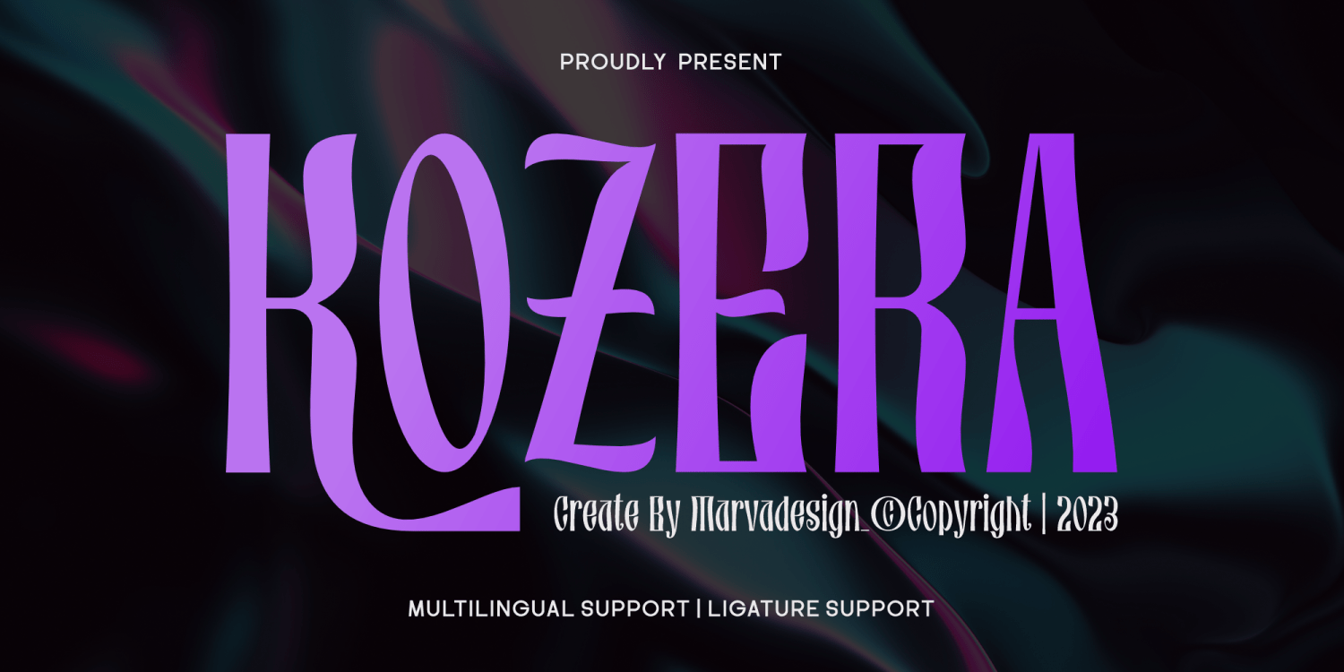Kozera Font Poster #1