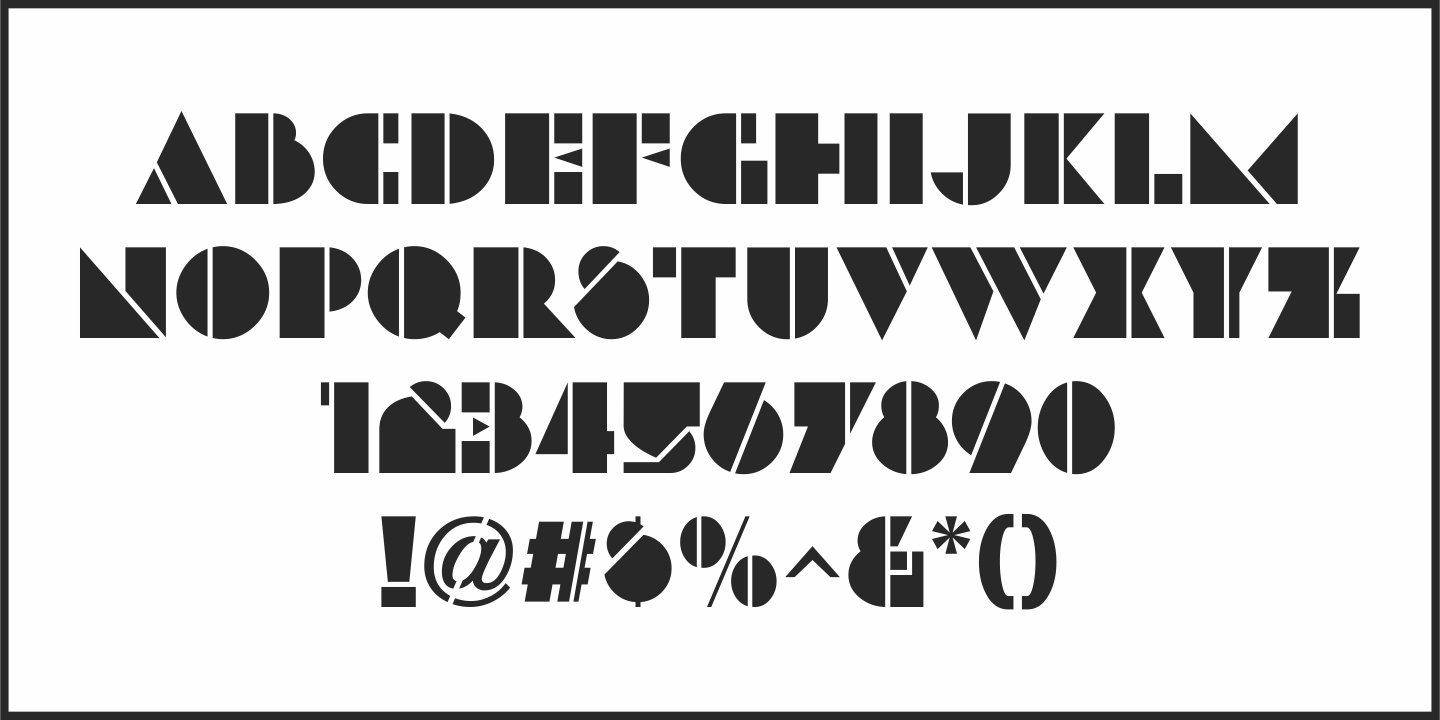 Deco Revisited Font Poster #3