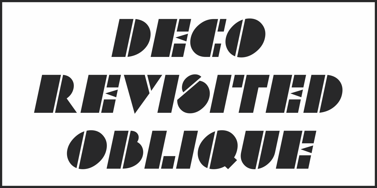 Deco Revisited Font Poster #4