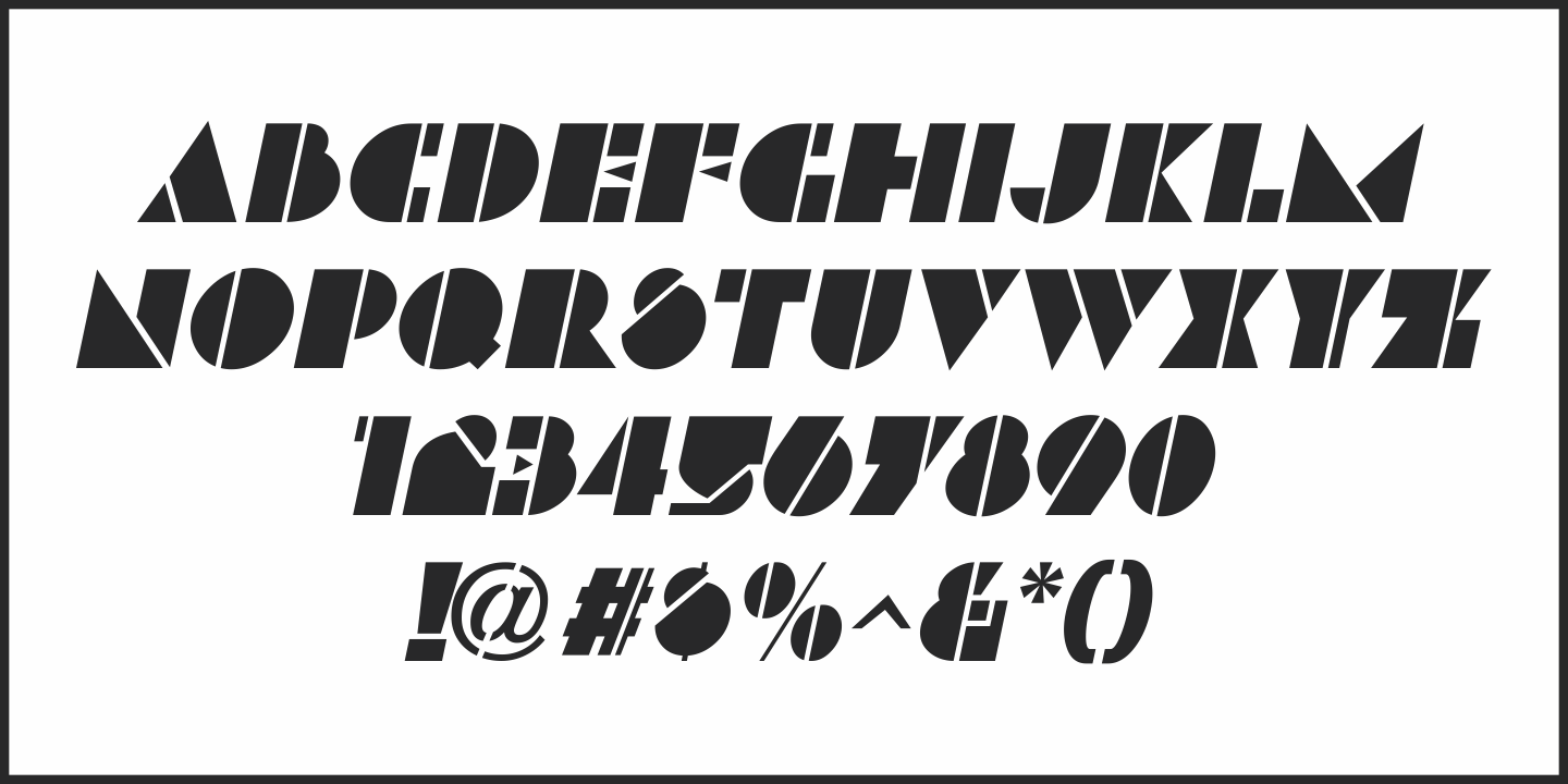 Deco Revisited Font Poster #5