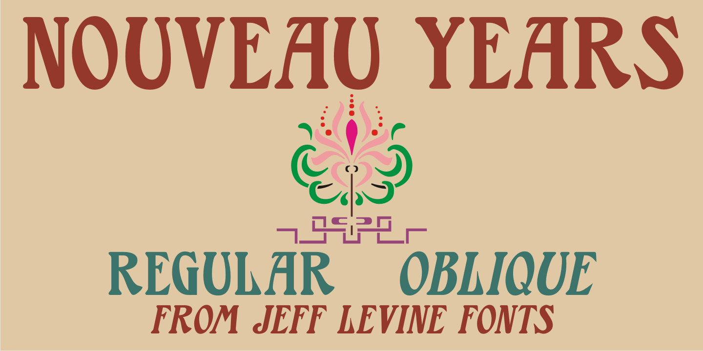 Nouveau Years Font Family Poster