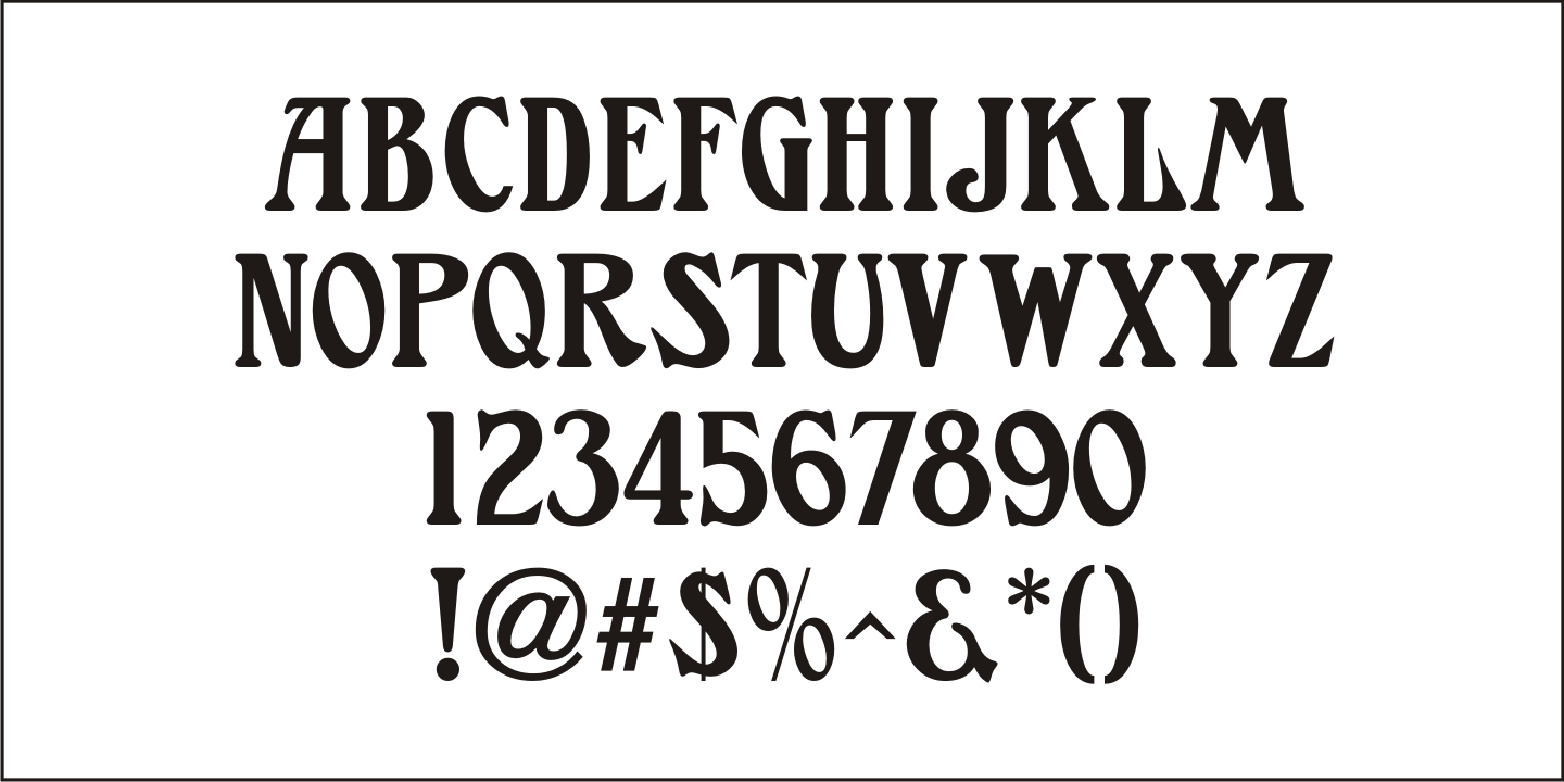 Nouveau Years Font Poster #3