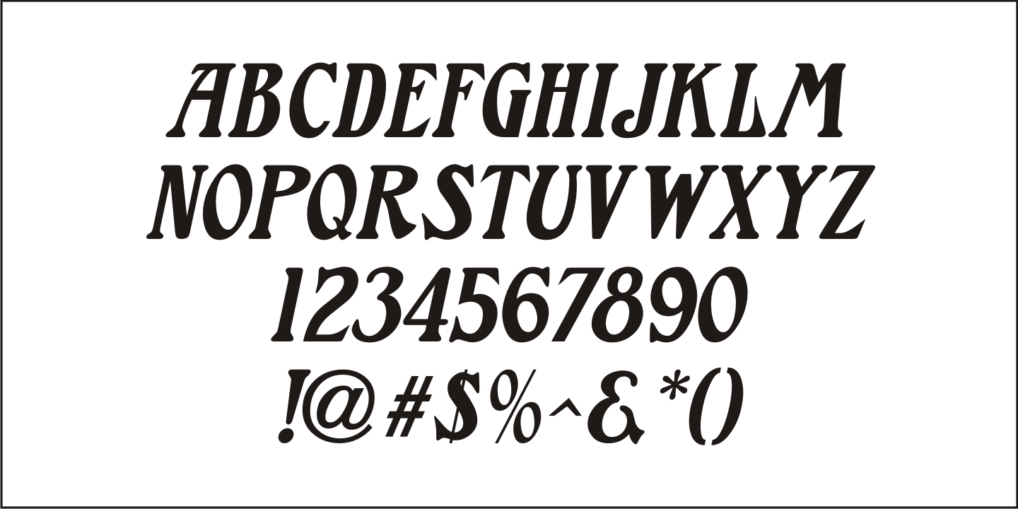 Nouveau Years Font Poster #5