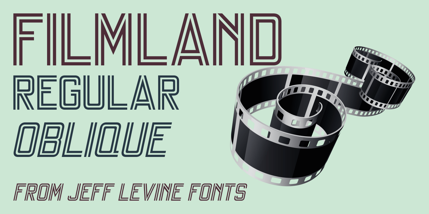 Filmland Font Family Poster