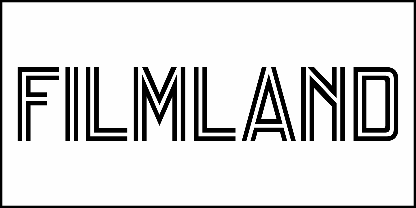 Filmland Font Poster #1