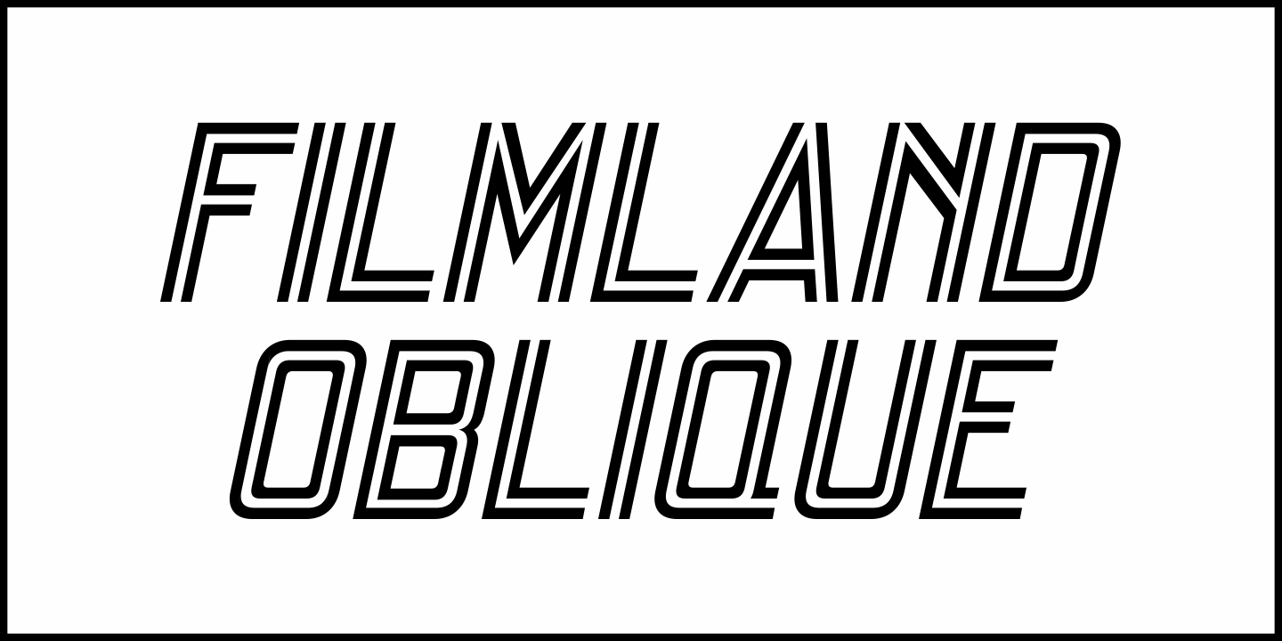 Filmland Font Poster #1