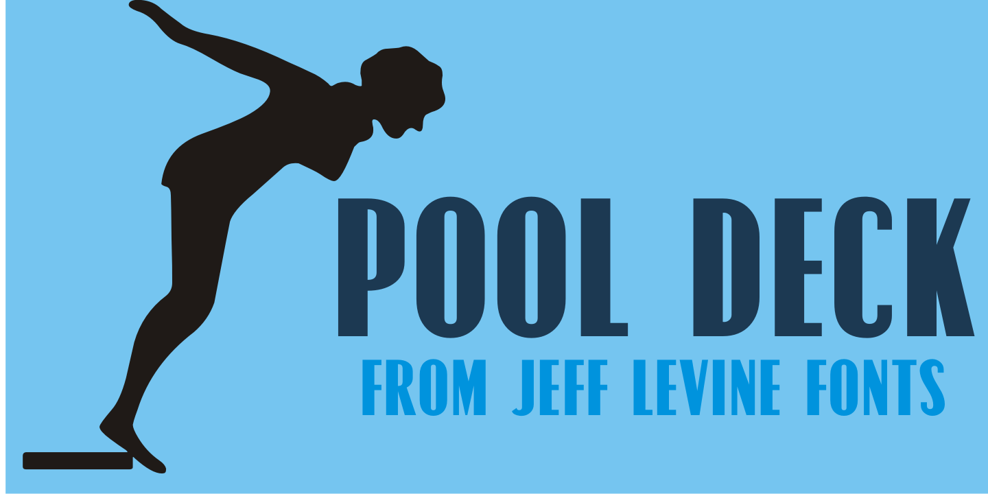 Pool Deck Font Poster #1