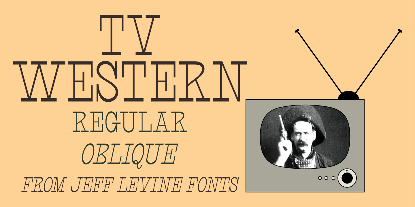 TV Western Font Poster #1