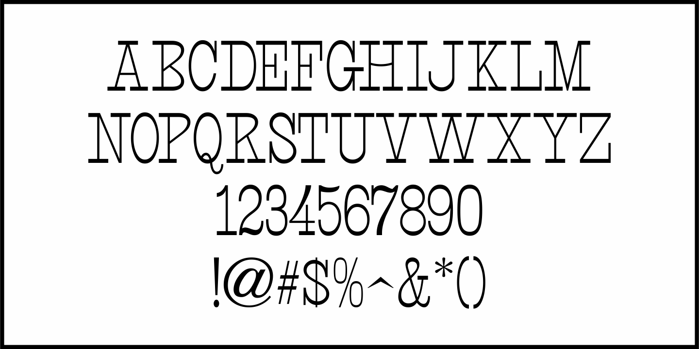 TV Western Font Poster #1