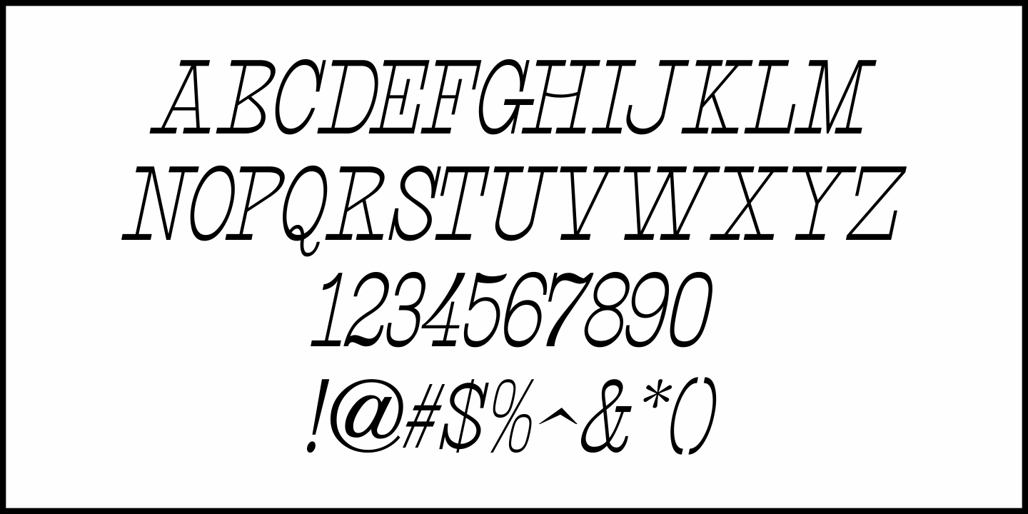 TV Western Font Poster #1