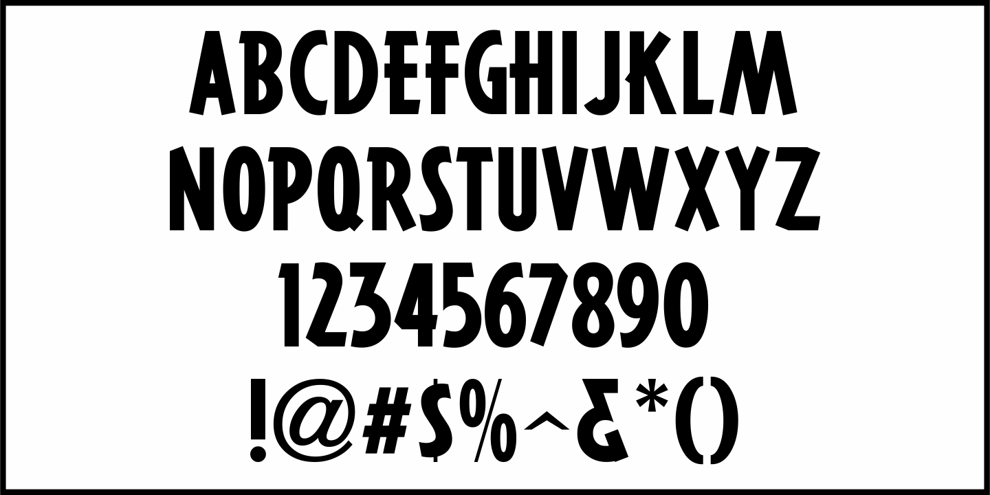 Political Poster Font Poster #1