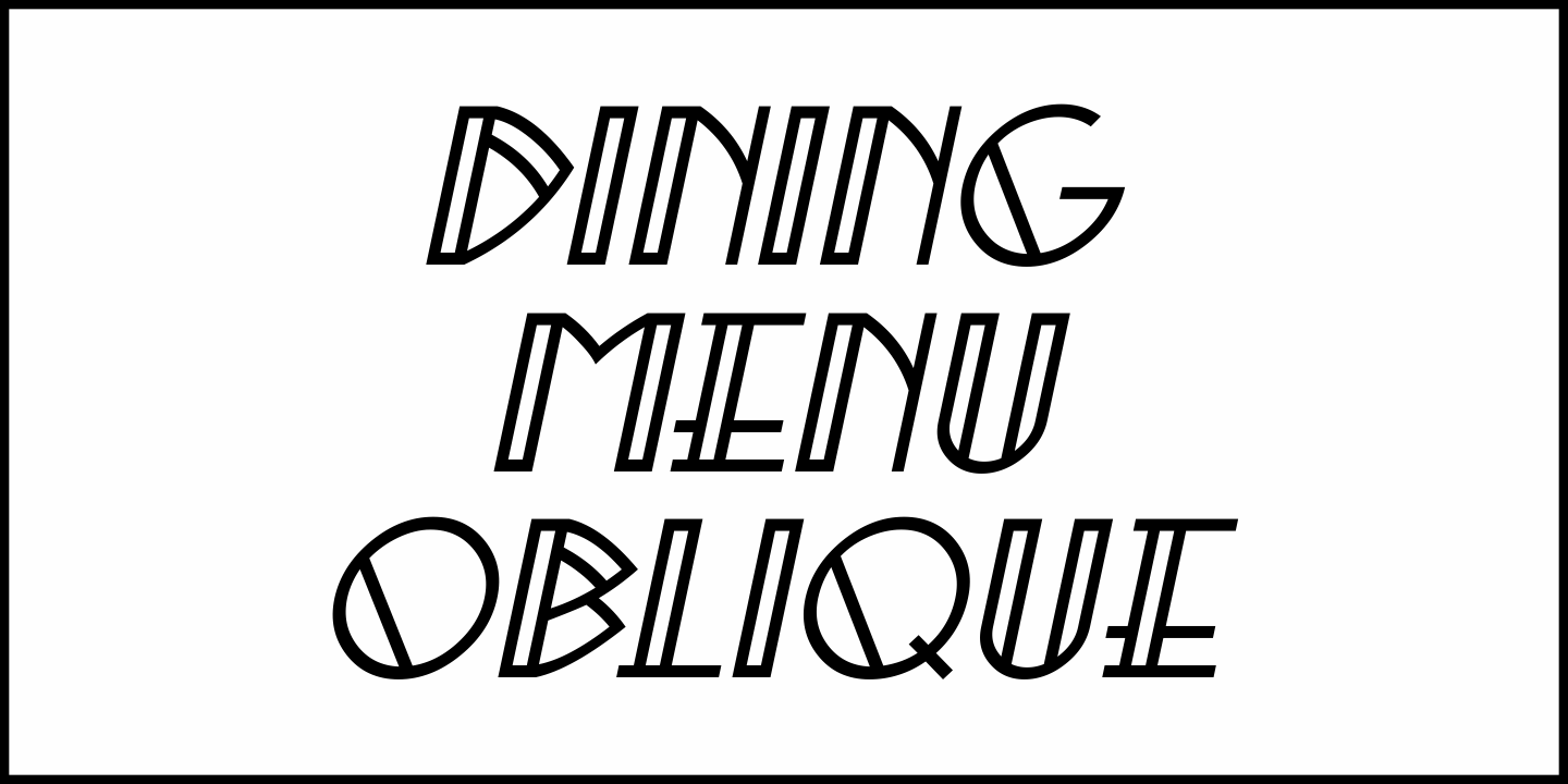 Dining Menu Font Poster #4